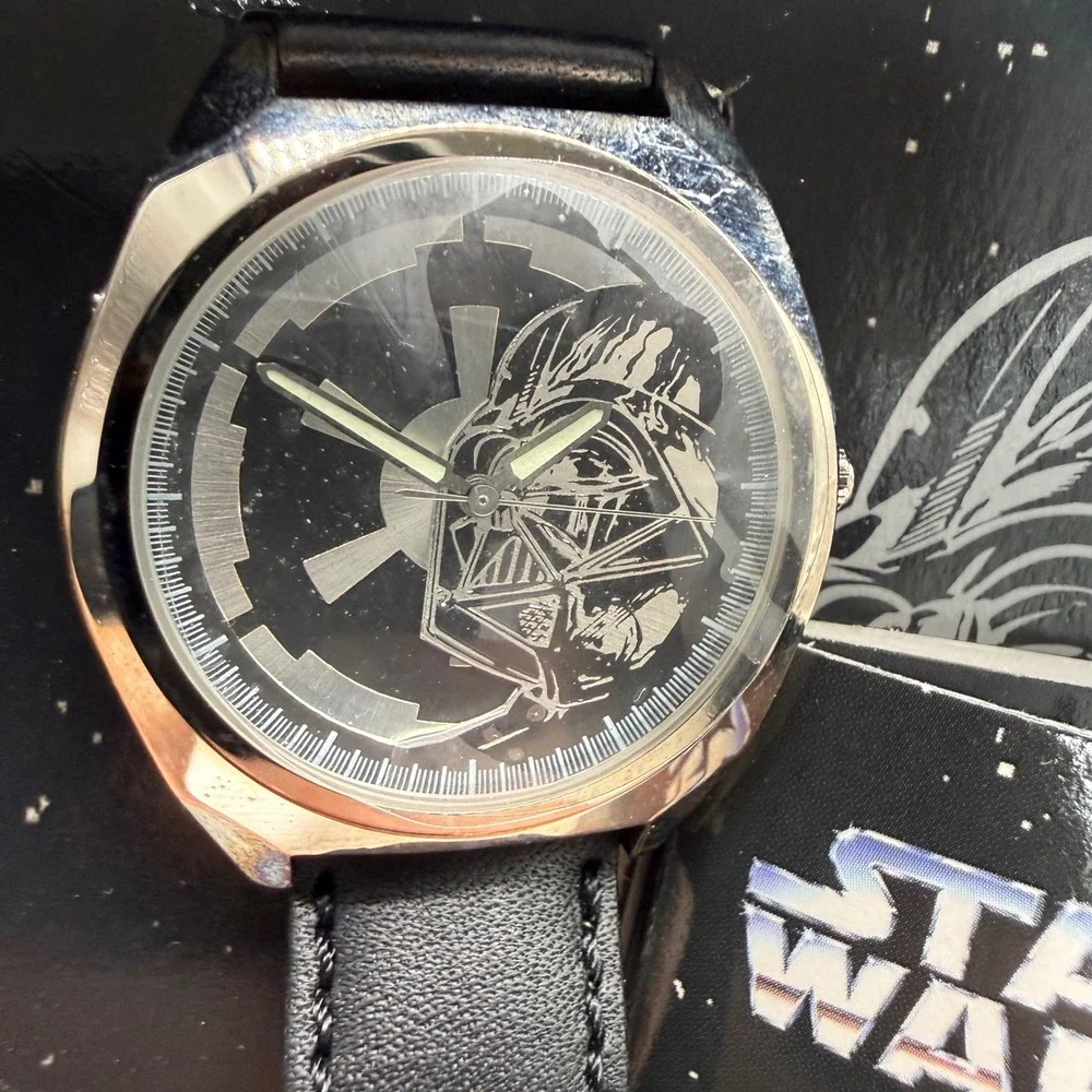 Fossil Watch Men OS Black Star Wars Darth Vader LI-1604 Limited Edition 1997